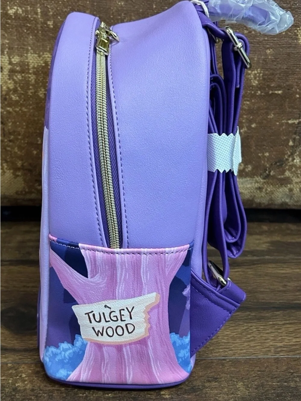 NEW w Tags Loungefly Disney ALICE In Wonderland CHESHIRE CAT Purple Backpack